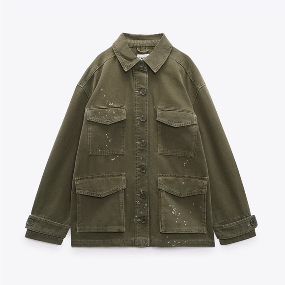 Zara Multi Pocket Jacket Small 
Khaki Military
95.0
Size: S | Zara
Worn once - Picture 9 of 12